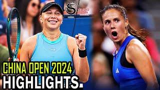 Amanda Anisimova vs Daria Kasatkina Round 3 Highlights | Beijing 2024