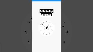 Flutter: Horloge analogique