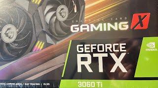 MSI 3060 Ti Unboxing & Inspection LHR Gaming X RTX 30XX Nvidia