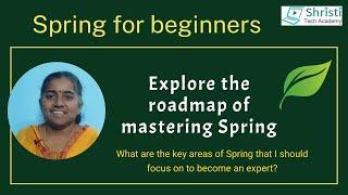 Explore the roadmap for mastering Spring -  key areas of Spring to focus on to become an expert