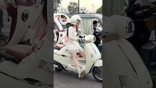 I’m so funny motorcycle girl #funny #cute #motorcycle