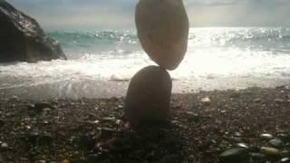 "KAMNESAD" rock balance art, wave, by Katia Pugach