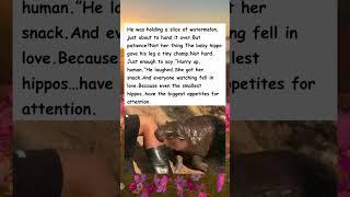 Baby Hippo Had No Patience️ #wholesome #hippo