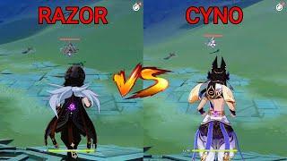 Cyno vs Razor! Who is the best dps? GAMEPLAY COMPARISON!