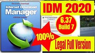 IDM 2020 New Version 6.37 Build 7 Full Version Legal Crack for LifeTime -Internet Download Manager️