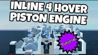 [Plane Crazy] Inline 4 Hover Piston Engine TUTORIAL| Roblox |