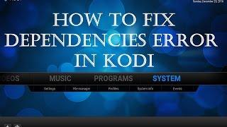 How to fix failed to install a Dependency error 2020