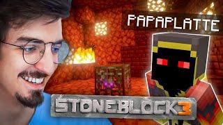 Nether Biom entdeckt?! | Minecraft Stoneblock feat. @Trymacs @papaplatte