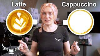 Latte VS Cappuccino, what's the difference? • Barista Training