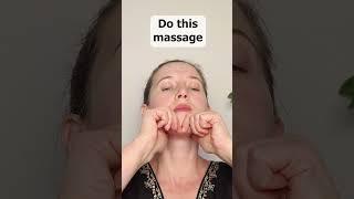 Easy Facial Massage Technique to Reduce Double Chin Fast ⬇️‍️
