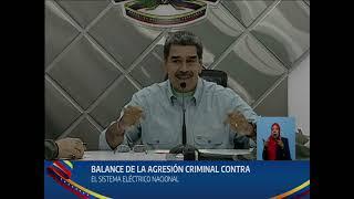 Maduro explica el ataque a Guri y al Sistema Eléctrico Nacional este 30 de agosto