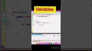 how to make a variable in csharp‍#codingforbeginners #coding #programming