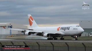 Special Arrival Live from London #Heathrow Airport - Magma Aviation 747F