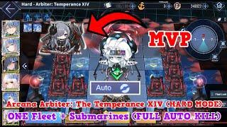 Arcana Arbiter: The Temperance XIV (HARD MODE) ONE FLEET FULL AUTO KILL | Azur Lane