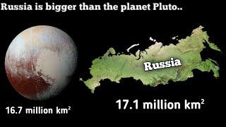 Russia is bigger than the Pluto🪐||world largest country||Intellect Sphere #shorts #facts