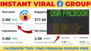 How to find Premium Facebook Groups With Auto Post & Approval || Facebook free group lists sharing