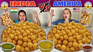 200 PANIPURI/GOLGAPPA EATING COMPETITIONPANIPURI CHALLENGEINDIA Vs AMERICA FOOD CHALLENGE