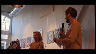 04 20 20 opening door Janny en Maarten Afghanistan Poetry Night in Studio de Bakkerij  Rdam 2023 ST