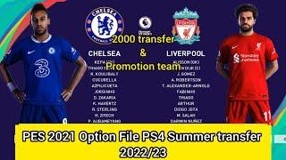 PES 2021 Option File PS4 Summer transfer 2022/23