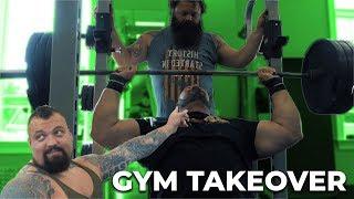 WORLDS STRONGEST MEN TAKE OVER PUBLIC GYM