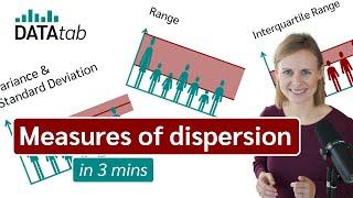 Standard Deviation, Variance, Range and Interquartile Range - Measures of dispersion