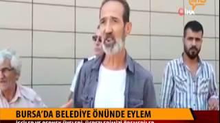 Bursa'da Belediye Önünde Eylem