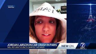 Jordan Larson hurt in Paris car crash