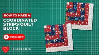 How to make a Coordinated strips block