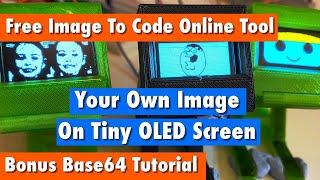 How to display your own custom image on a small OLED screen using our free tool