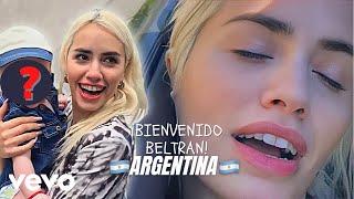 Lali vuelve a Argentina de España y conoce a su nuevo sobrino “Beltran”