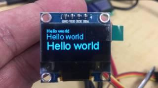 SSH1106 I2C OLED Display, running on NodeMCU - WHAT WORKED FOR ME.