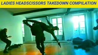 LADIES HEADSCISSORS TAKEDOWN COMPILATION || PART 1