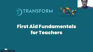 First Aid Fundamentals for Educators - 18 Nov 2024