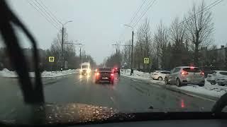 Streets of Russian cities. Kovrov City, Thursday evening, March 16.