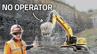 German Quarrying w/ Remote Control Machines!