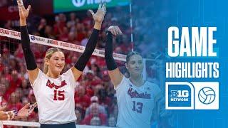 USC at Nebraska | Highlights | Big Ten Volleyball | 09/29/2024