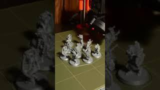 Goblin Army Miniatures for Dungeons and Dragons (D&D) 28mm Scale Supportless - 3D Printing Timelapse