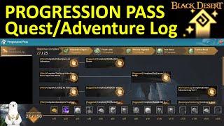 Progression Pass Guide Part 1, Quest/Adventure Log [Black Desert Online]