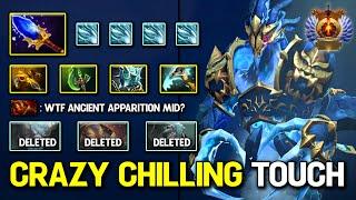 BECOME OP MID Ancient Apparition Aghs Scepter non CD Chilling Touch 100% Show No Mercy 7.37 DotA 2