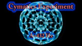 CYMATICS-CIMATICA-CYMATIC: Experiment 28 (432Hz) Cymatics 4 Me