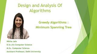 L- 1.8 : Introduction to Minimum Spanning Tree | Essential Concept in Greedy Algorithms