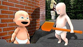 BABY DIGS FREE FROM DAYCARE! - Who's your Daddy 2 Multiplayer