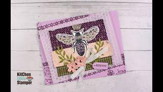 Kitchen Table Stamper Stampin' Up! Queen Bee Stamp a Stack Card Class - Beloved Video 1 of 3