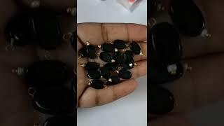 Black Color Tab Beads www.Prisara.com 8951212424