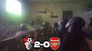 BOURNEMOUTH 2- ARSENAL: (NIGERIAN FANS REACT TO PENALTY AGAINST ARSENAL)