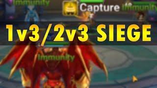 INTeresting siege we have today (1v3/2v3 Siege Farming) -  Summoners War