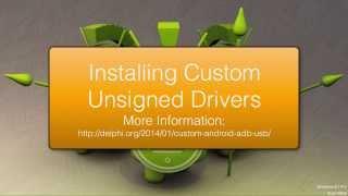 Install Unsigned Drivers on Windows 8.1