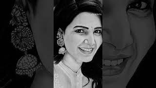 Samantha Drawing Transition #samantha #samantharuthprabhu #drawing #transition #artwork #sketch