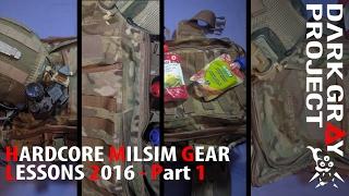 “Hardcore” Milsim Gear Lessons 2016 #1/3: Intro, Baby Food & CP/Base Bag - DGP