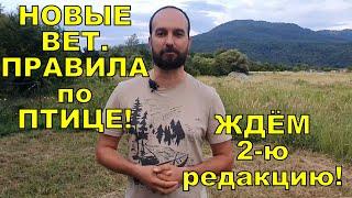 Новые ветправила по птице - ждём 2-ю редакцию и другие новости